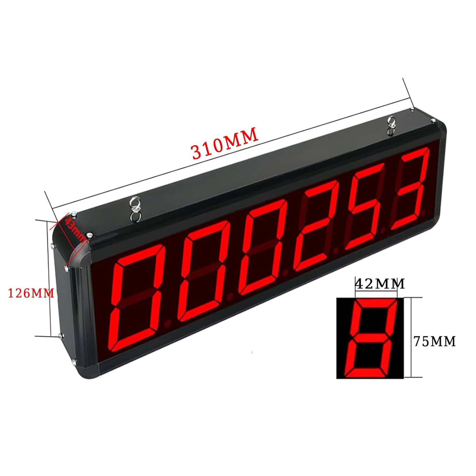 Compteur numérique à 6 chiffres avec télécommande, distance d'induction réglable 0-70 cm, plage de comptage 0-999999, mémoire d'arrêt pour bande transporteuse