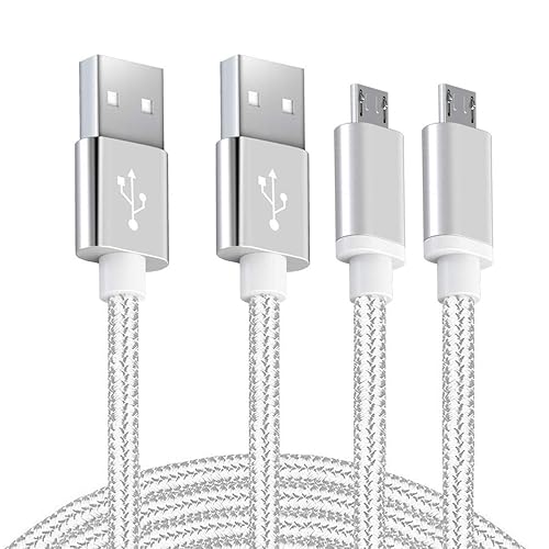 Android Charger Micro USB Cable 2Pack 6FT Fast Charging Cord for Samsung Galaxy S6/S7 Edge, J3/J7 Star Prime Crown, Note 4/5, LG G4 K40 K30 K20
