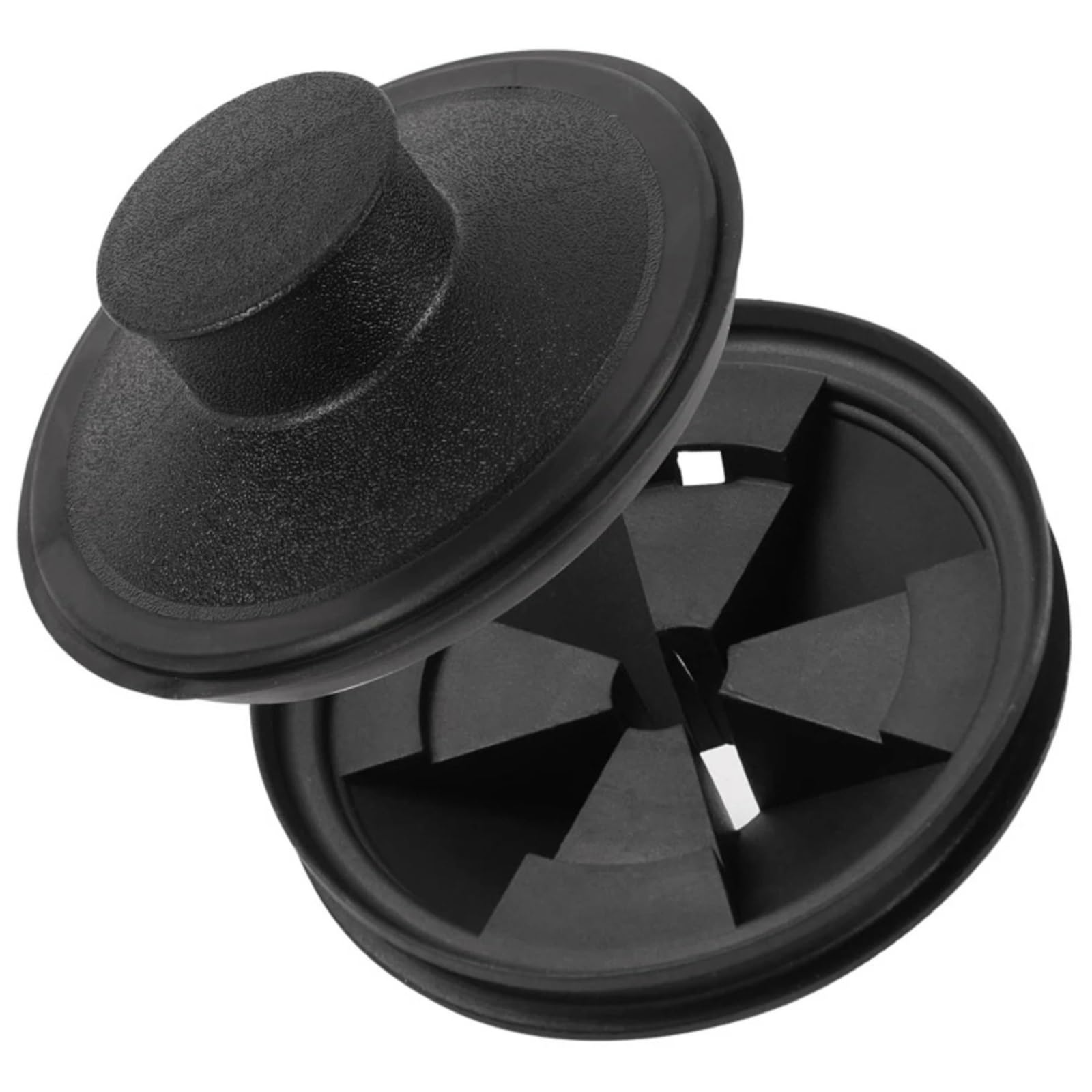 LSNNMU 6pcs 3/8 Inch Garbage Disposal Splash Guard With Lid Removable Collar Strainer Insert Parts For Kitchen