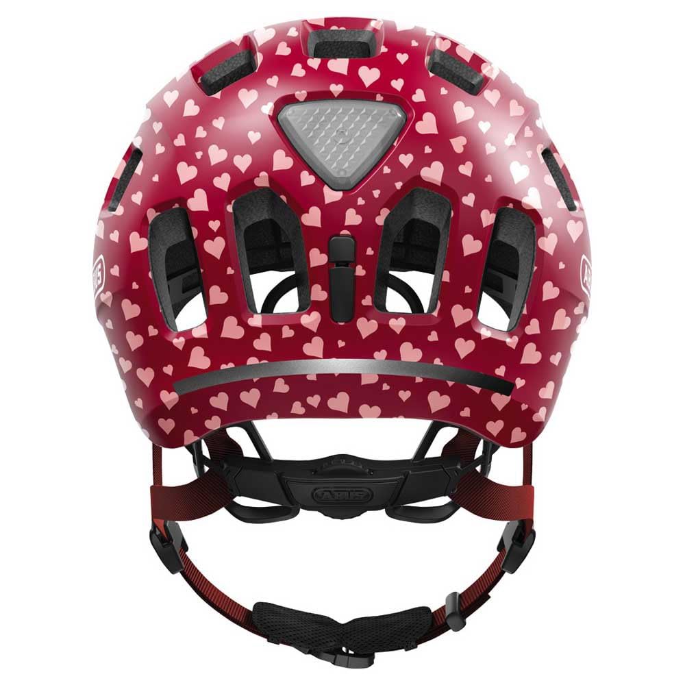 Casco Bici ABUS Youn-I 2.0 Con Luce Integrata - Per Bambini E Ragazzi, Taglia M (52-57 Cm), Motivo Cuori Rosso - Foto 6