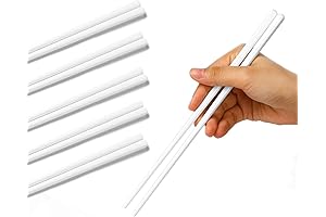 LEETOYI White Chopsticks Set of 5