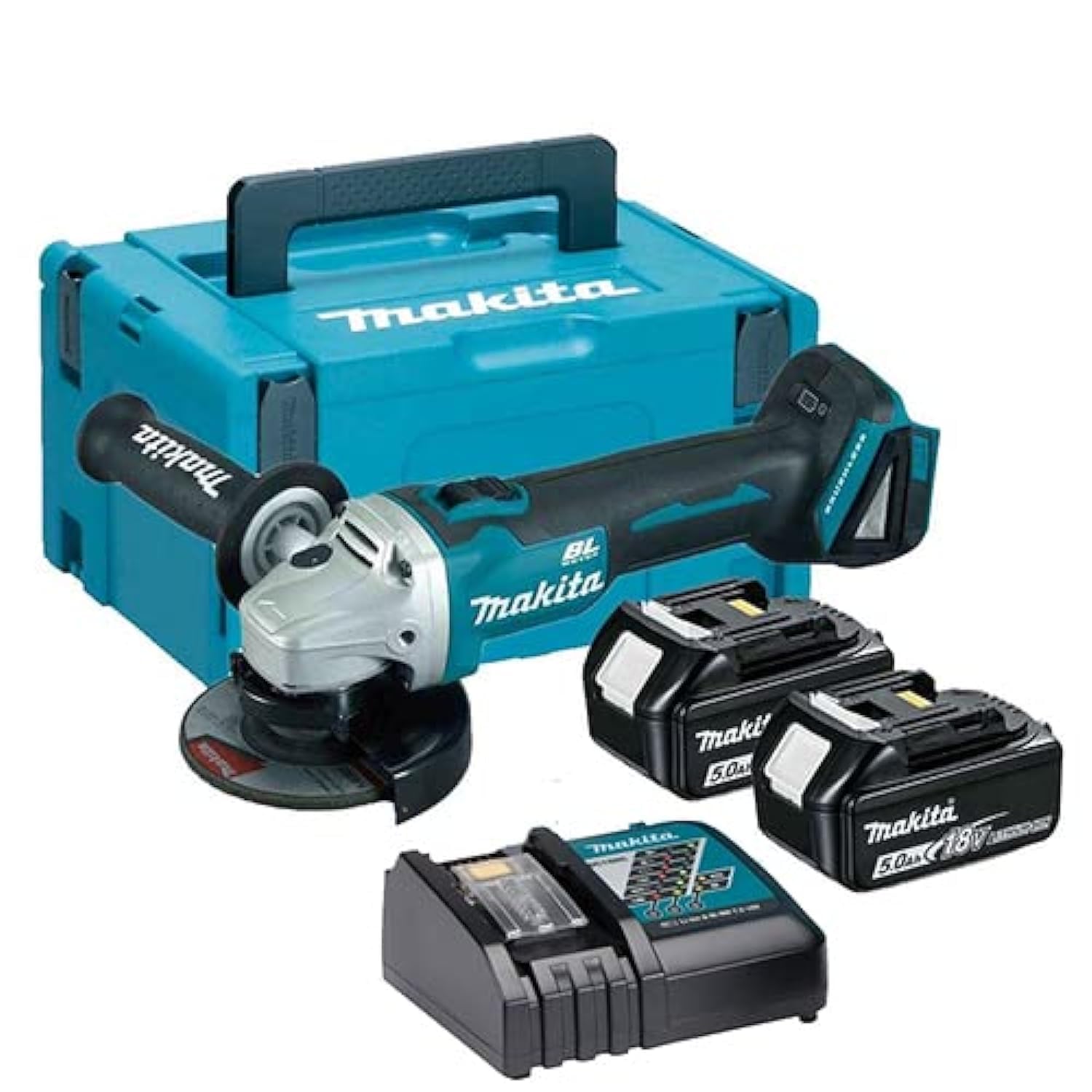 Makitadga454rtj 18v Lithium Ion Cordless Brushless Angle Grinder