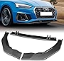 DriftX Performance, 3PCS Front Bumper Lip Kit fit for Compatible with 2020-2022 Audi A5 S5, STP-Style Splitter Trim Protection Spoiler, Air-Dam-Chin-Diffuser (Carbon Look)