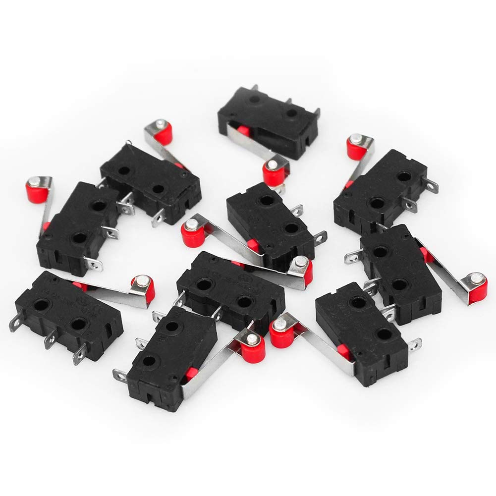 35 Stück Mikroschalter Roller Hebel – SPDT 5A 250V, Momentan, Für Positions- Und Endschalter-Anwendungen