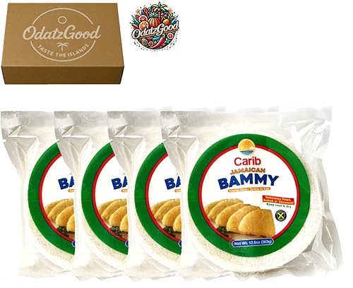 Miniatura 10 de Bammy Jamaican Yuca Cakes by Carib (Tortillas de Yuca) sellados con abrebotellas ODatzgood (paquete de 3)