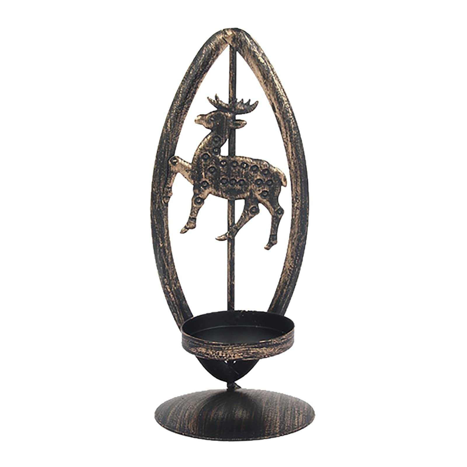 Candelabro de Madera, candelabro, Adornos navideños de Hierro Forjado, artesanías, Decoraciones para el hogar, Adornos para candelabros navideños, candelabros de Vidrio, Reunion (c