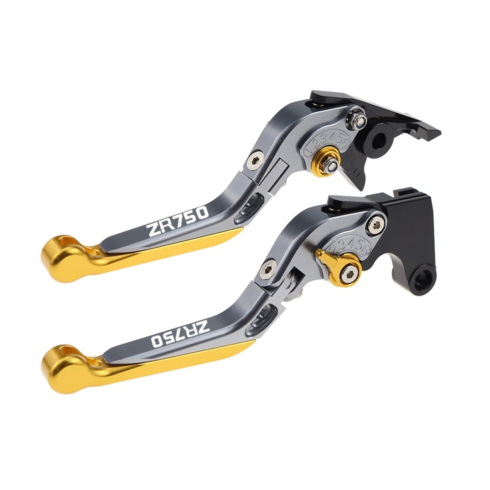 Yxbswbjd 05 Aluminum Alloy Folding Brake Lever For Zr750 Motorcycle Folding Extendable Brake Clutch Levers