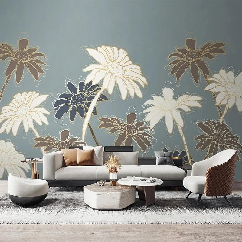 Papier peint mural plantes pour creer un salon cosy et nature