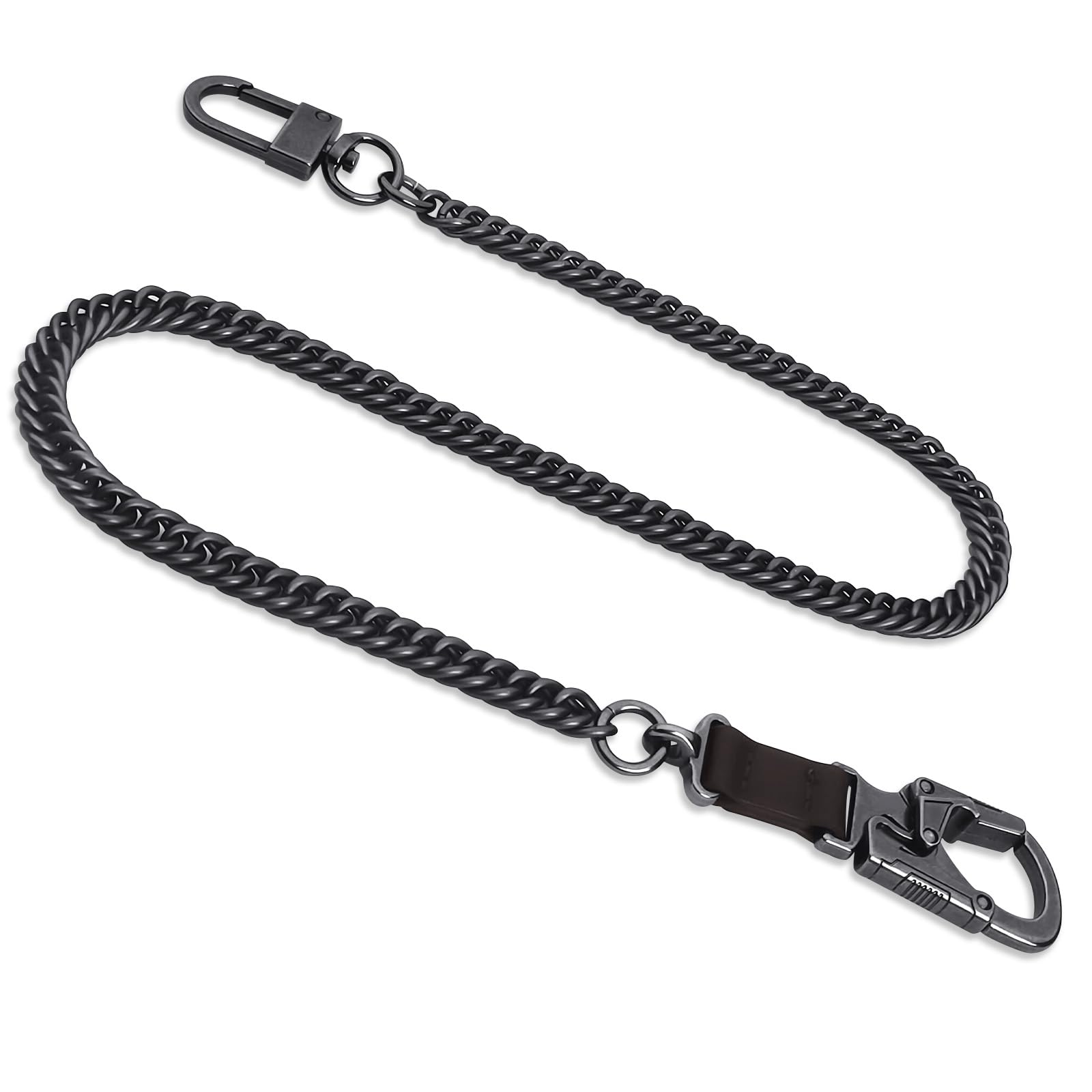 Ahiller Wallet Chains for Men, Metal Keychain with Double Lock Carabiner