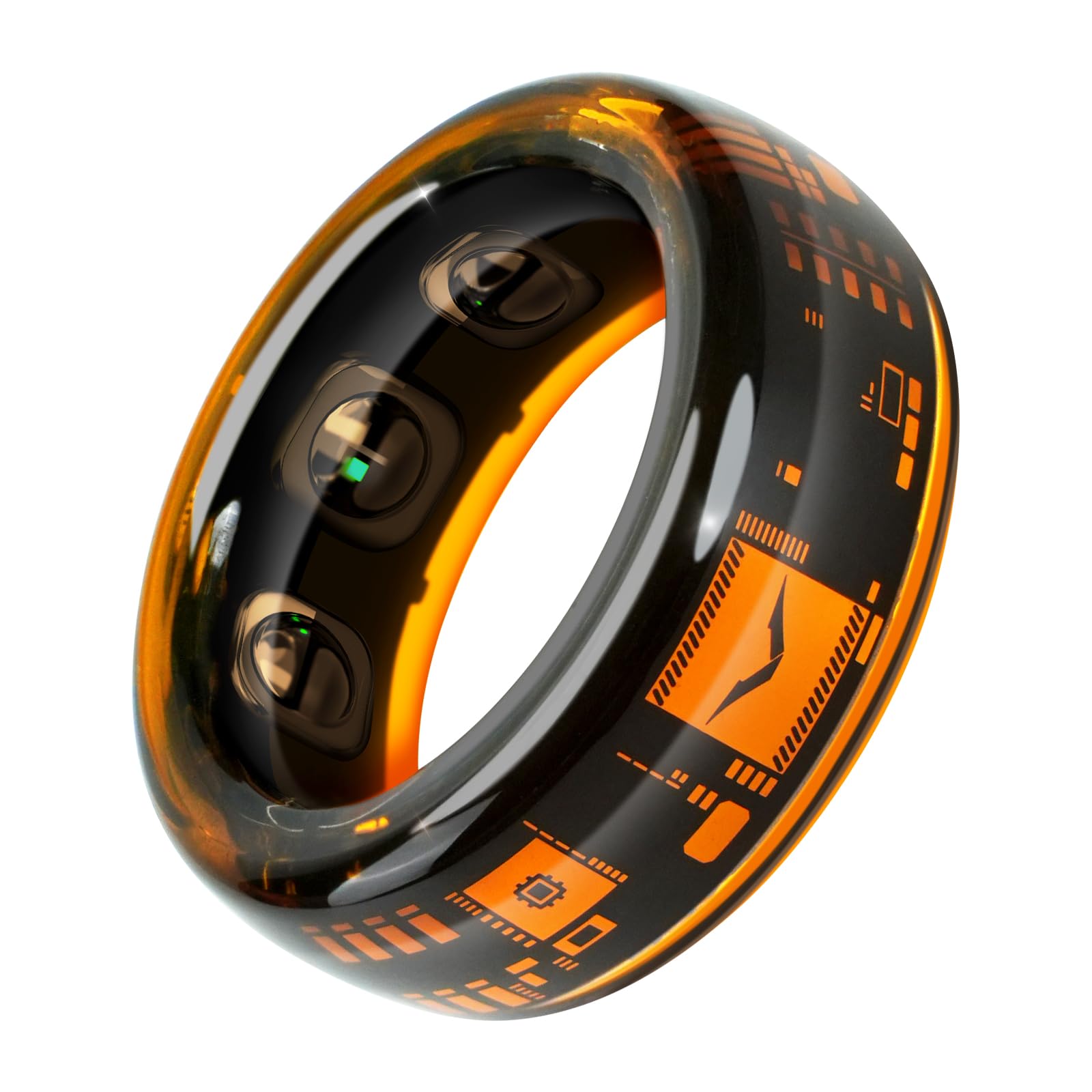 VERTU META Ring Transparent Crystal Glass Smart Ring Wearable Art Sleep Heart Rate Activity Monitor No Subscription Long