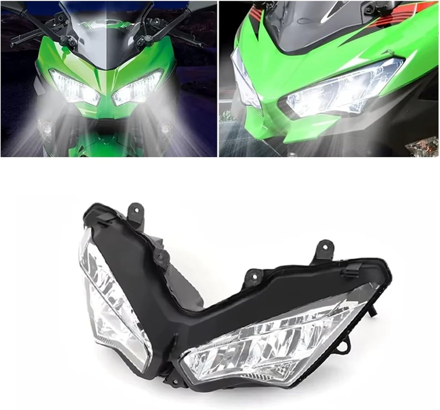 うしろ オートバイフロントヘッドライ カワサキ用 忍者用 400 650 2018 2019