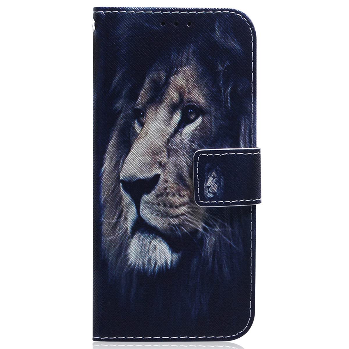 Lvnarery - Custodia a portafoglio per Nokia 2.4, in pelle PU, con