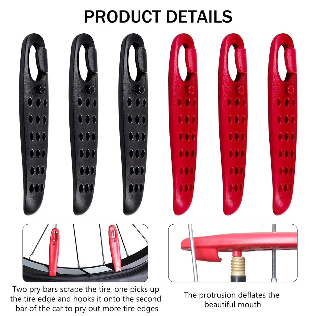 PROBEROS Bicycle Tyre Lever 6Pcs, 4.3 Inches Cycle Repair Tool 1