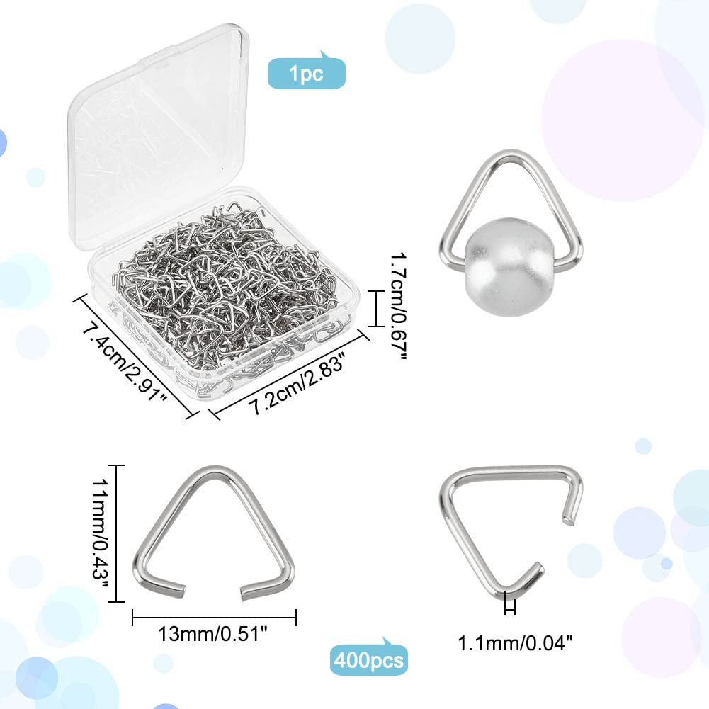 PATIKIL 4 anelli in metallo da 7,1 cm in acciaio inossidabile