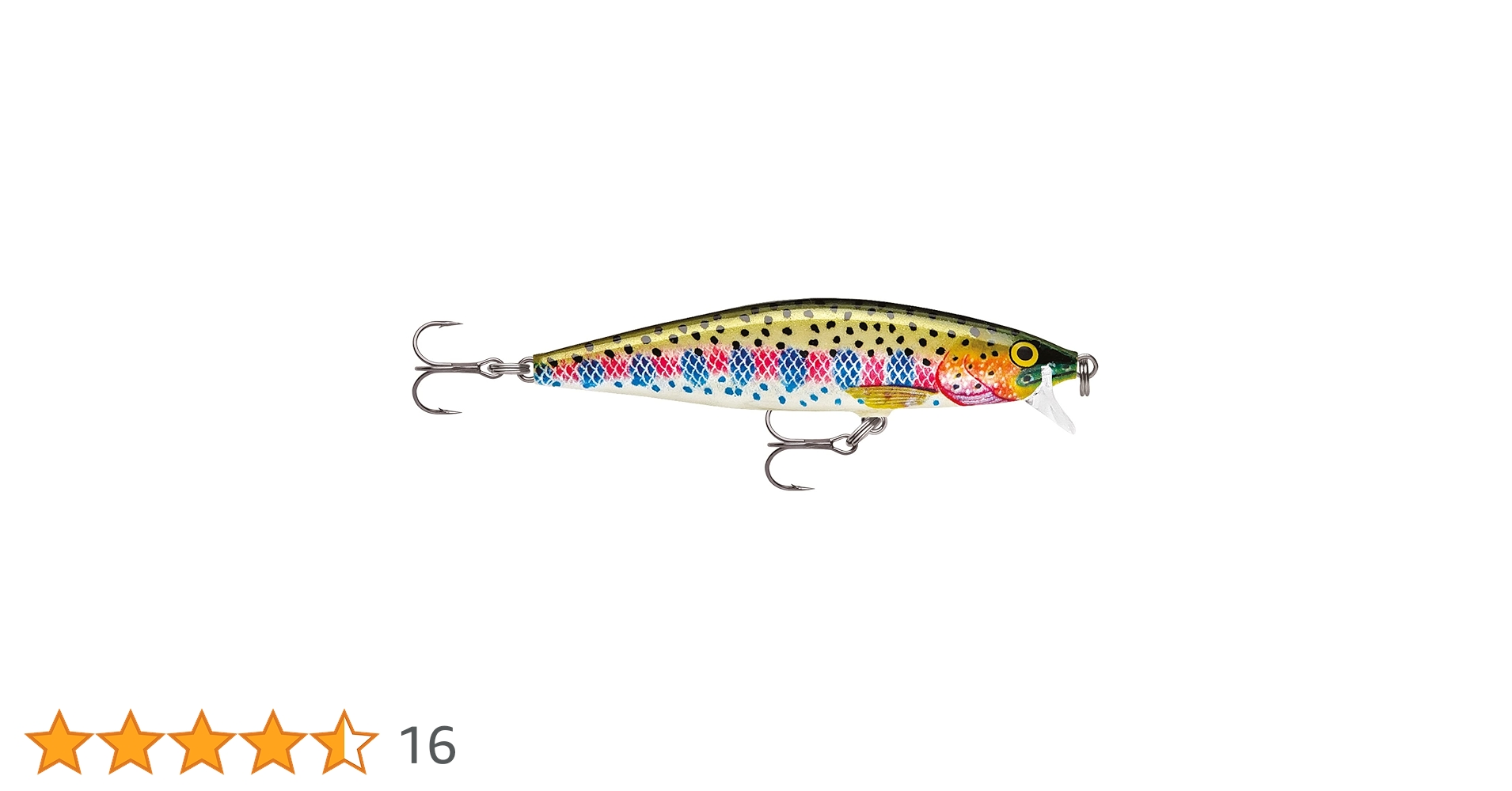 Amazon | Rapala(ラパラ) ミノー フラットラップ 8cm 7g レインボー