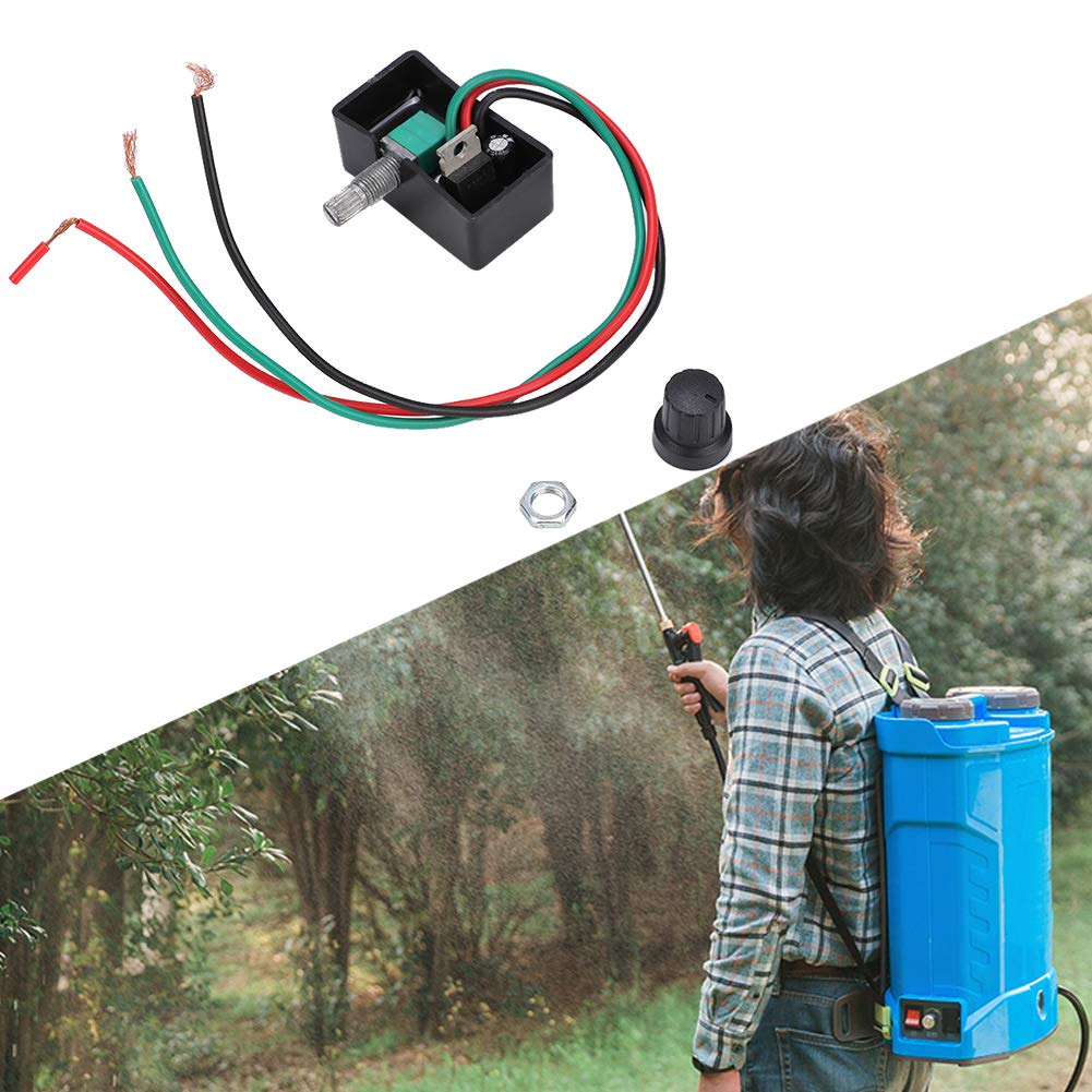 Regolatore dell'interruttore, regolatore Elettrico dello spruzzatore 12V Interruttore di Regolazione del regolatore Interruttore di velocità Accessori agricoli