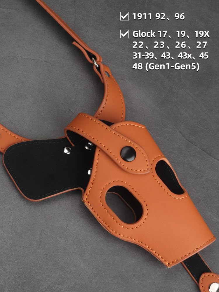 ACEXIER Tattica Nascosta Pistola Fondina Militare Pelle Spalla Ascella Pistola Pistola Portare Sacchetto per G17 19 Accesso alla Caccia