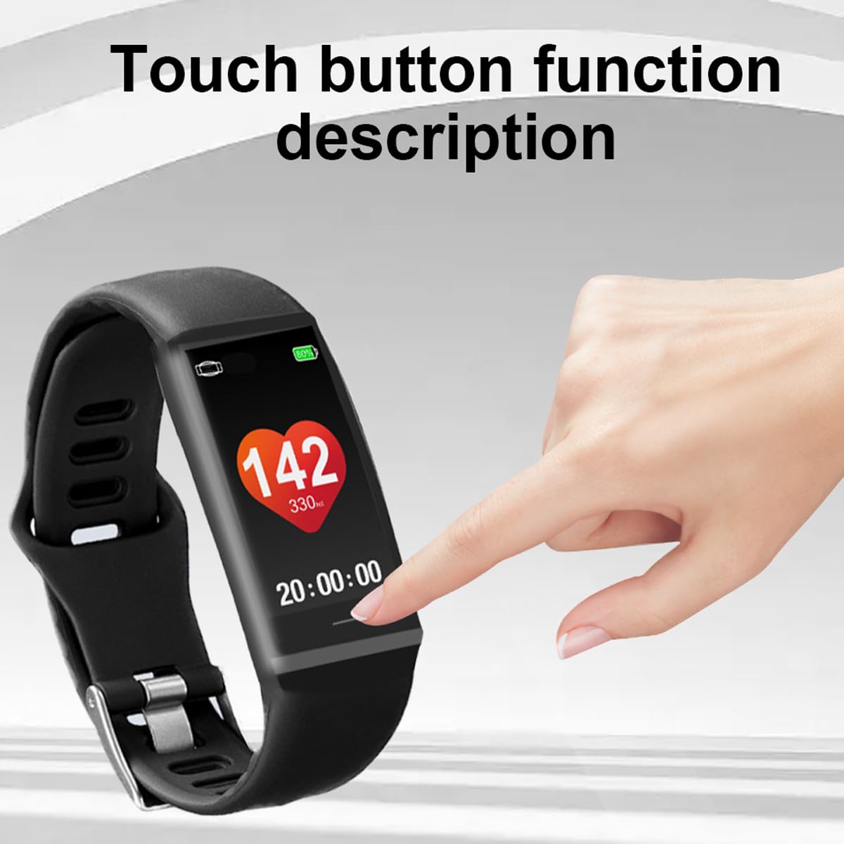 FITCENT Heart Rate Monitor Chest Strap with Fitness Tracker, ANT+ 5.3Khz Bluetooth Heart Rate Monitor Compatible with Polar Garmin DDP Yoga, HR Sensor with Sports Bracelet