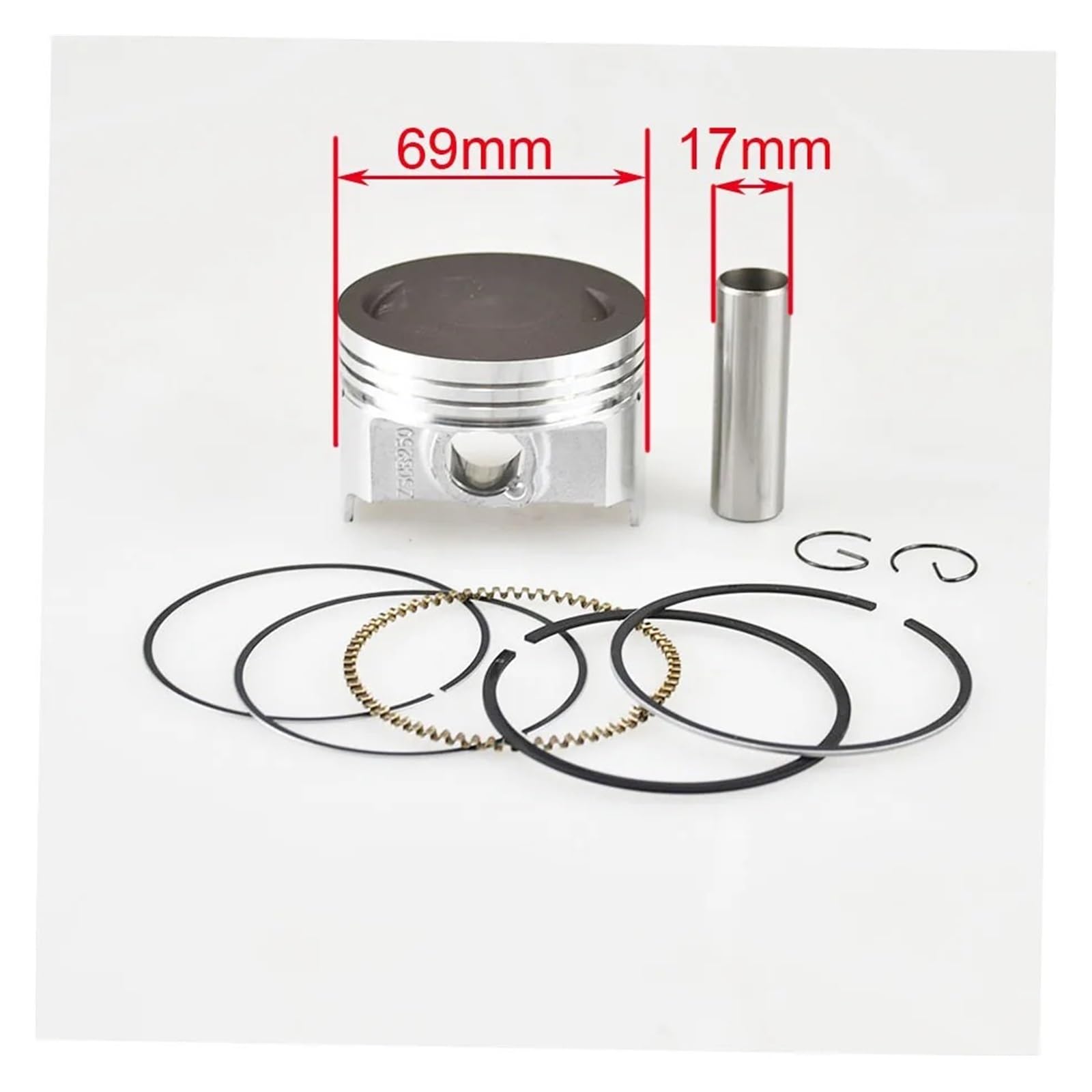 Cilindro Pistone Kit 69 Millimetri Big Bore Moto Kit Cilindro Blocco Pistone Kit Per Zongshen Per CB250 Raffreddato Acqua Motore 250CC ATV Buggy Pit Bike