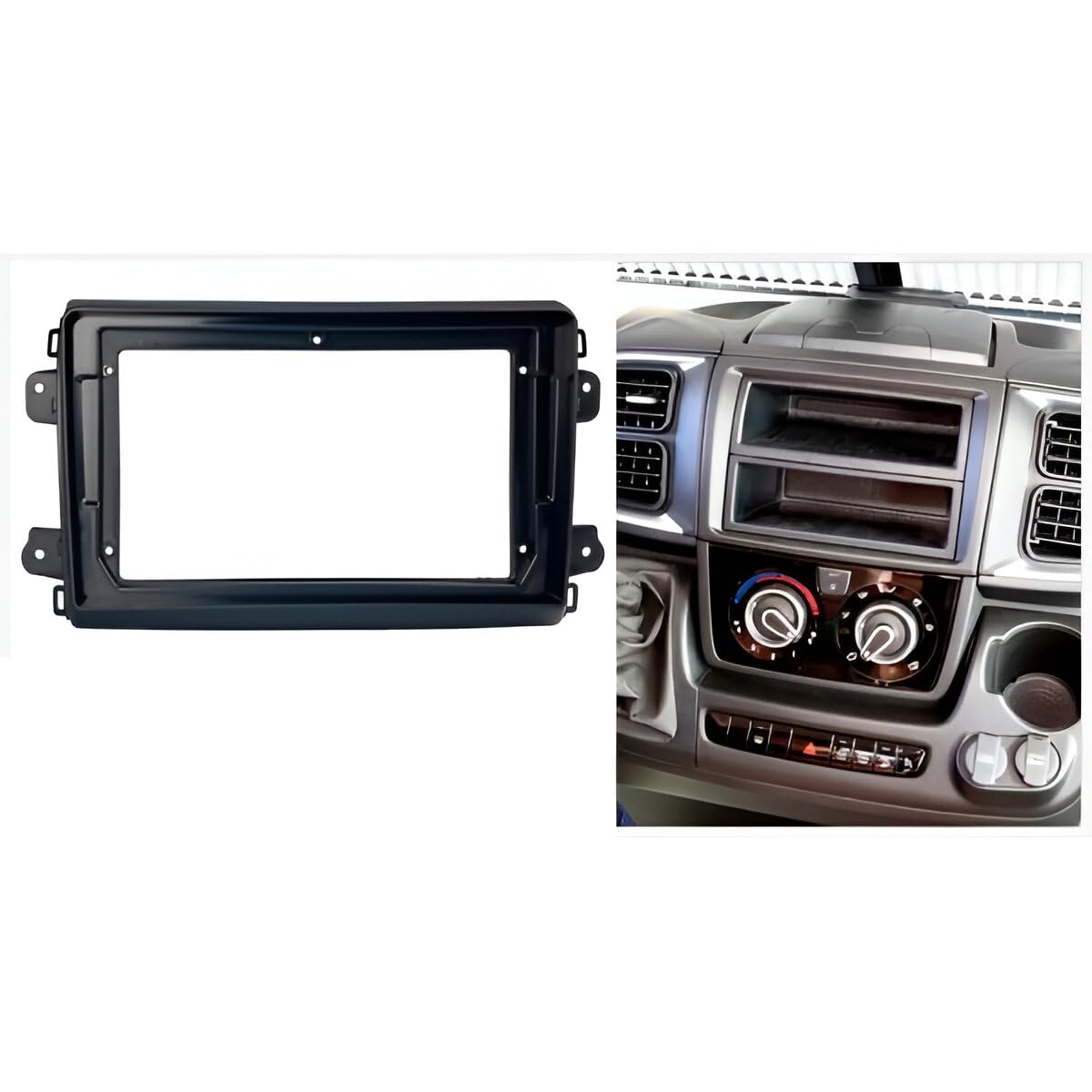 Sound Way Kit de montage adaptateur autoradio, façade 22,9 cm, adaptateur Canbus, compatible avec Fiat Ducato à partir de 2021