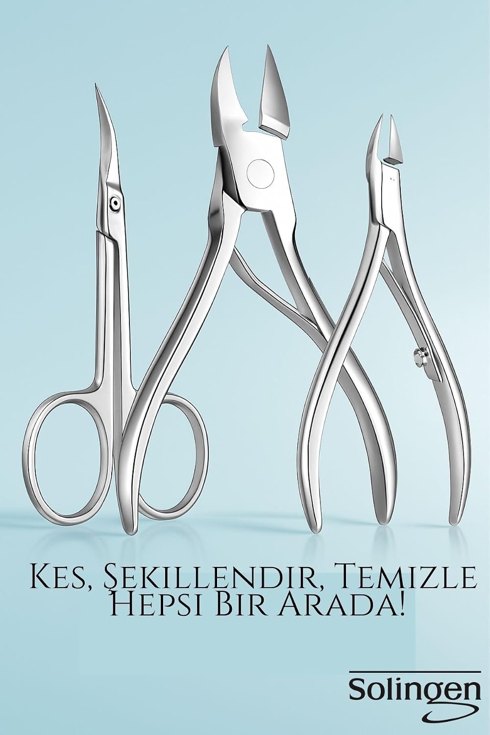 Transformacion 3’Lü Paslanmaz Manikür Seti – Tırnak Makası, Et Pens, Kavisli Makas | Evde Profesyonel Bakım 722155