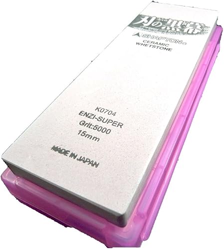 Miniatura 5 de SHAPTON Ha No Kuromaku - Piedra de afilar de cerámica (F-set) grano medio (#1000) + grano fino (# 5000) + grano fino (# 8000) + grano ultra fino