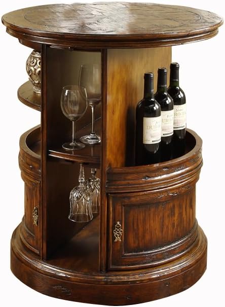 26" x 31.5" Burgundy Spin Mini bar