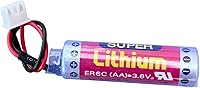 Vista 2 de Nueva batería ER6C AA 3.6V 1800mAh PLC con enchufe para FX F2-40BL PLC batería