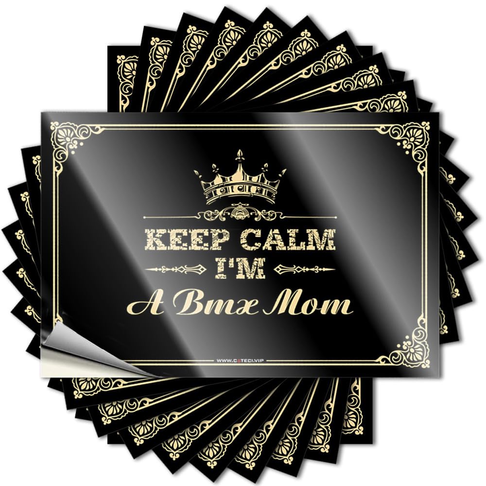 Decal Teens | Tall Soft Bath Keep Calm I'm A BMX Mom for Car(12X18CM)