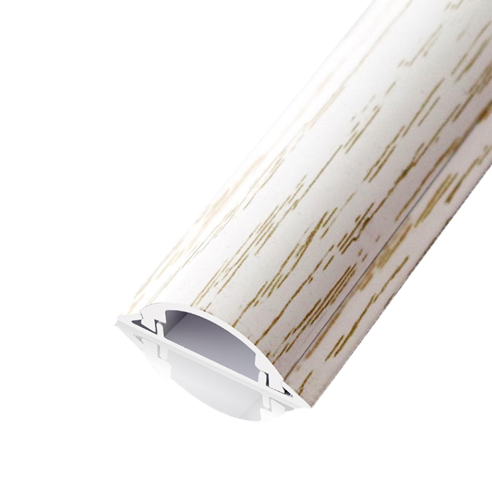 UZAMIRLEX Cable Trunking Self Adhesive, Ground Cable Trough Pack Of 2 1m Multiple Sizes Multicolor(White,3#)