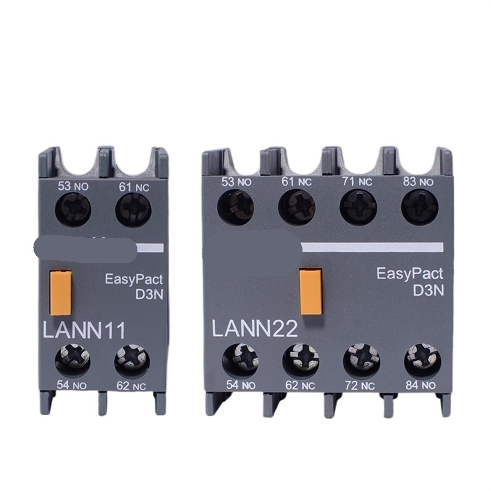 RCGKNNMUZ Contactor LC1N Secondary Contact LANN22N Front Mounted Auxiliary Contactor Block 2 Open 2 Closed LANN11N 1Pcs(LANN31N)