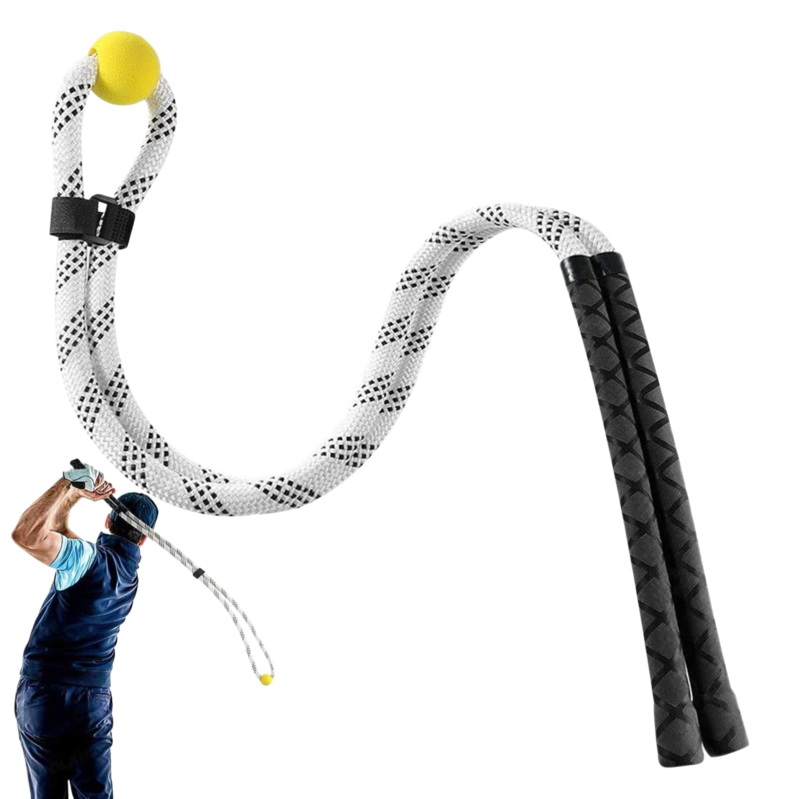 Accessoire d'entraînement de swing pour progresser au golf depuis votre salon ou jardin