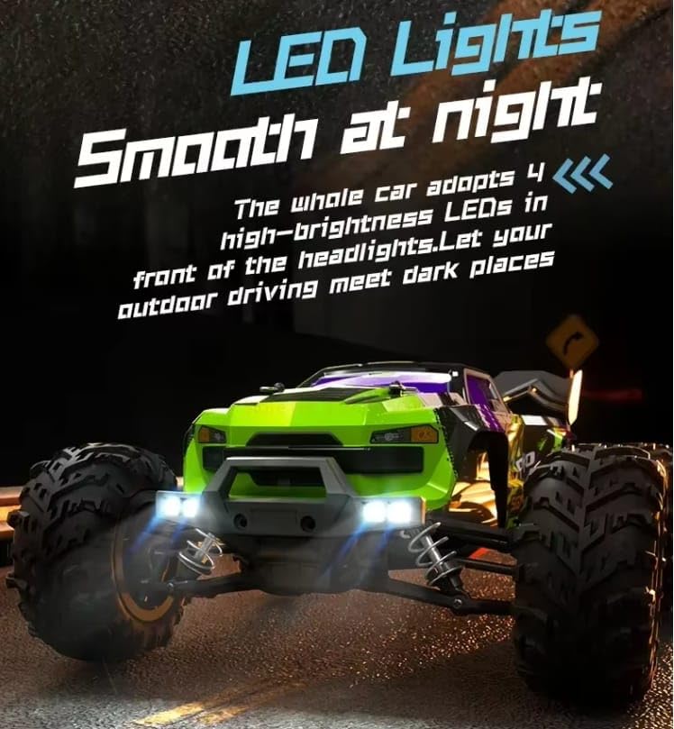 Image of Beast Max RC Car, Brushless 4WD Remote Control Truck, 4x4 Off-Road Monster Truggy with 4.2GHz Controller