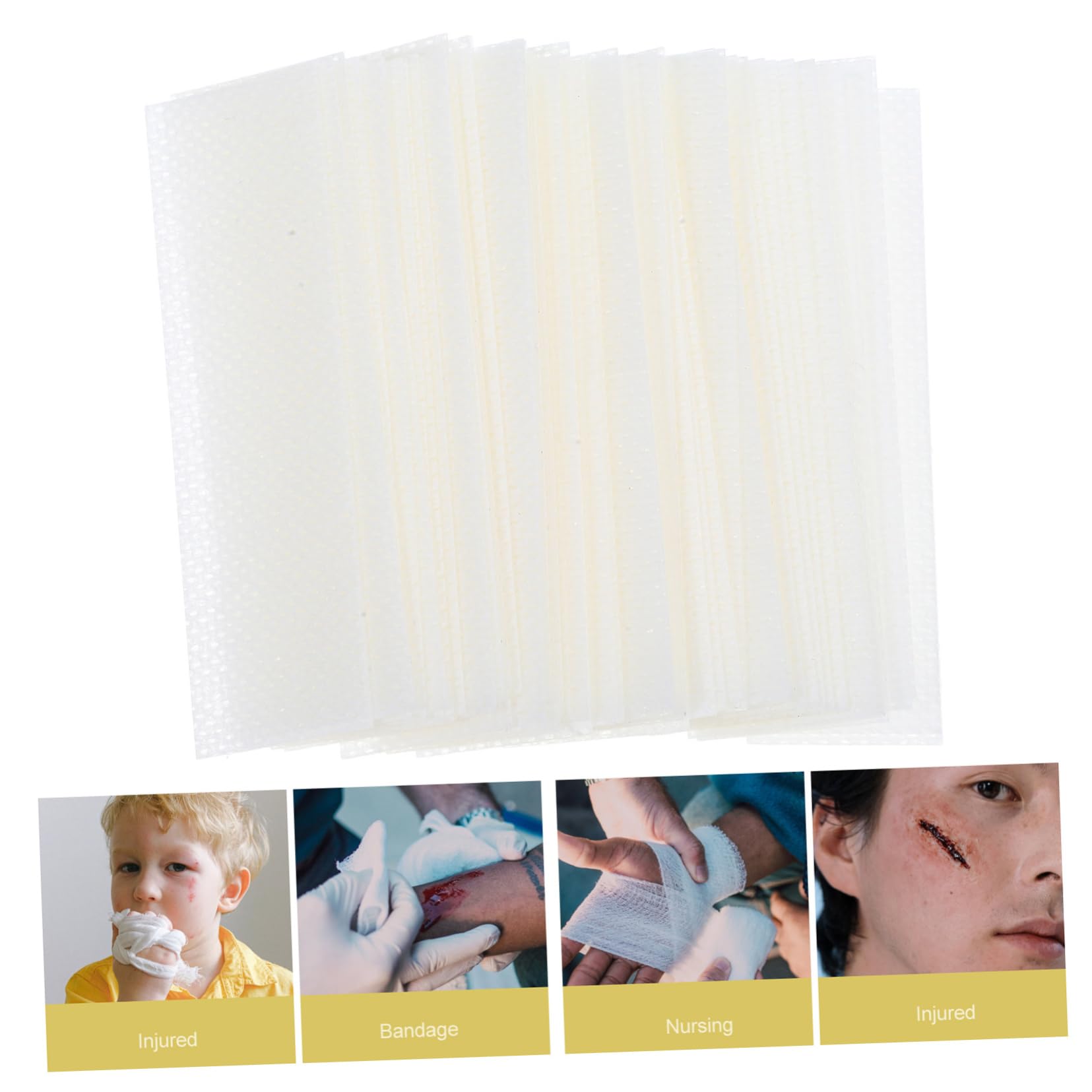 IWOWHERO 100Pcs Soft Gel Tape for Iv Pipeline Fixation Breathable and Comfortable Soft Tape Fixing Accessory for Use