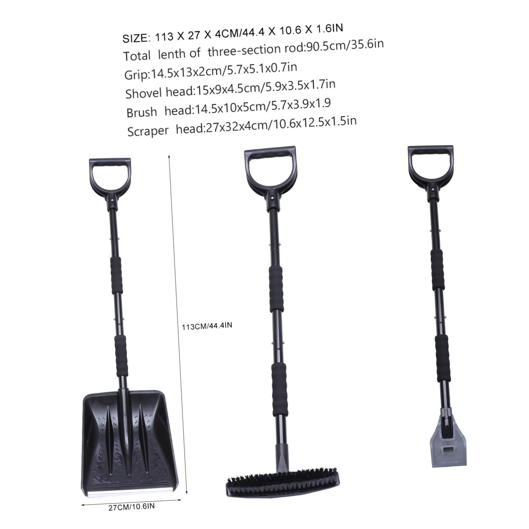 Toyvian Traje De Pala De Nieve para Coche Quitanieves para Coche y Raspador De Hielo para Uso Invierno El Techo