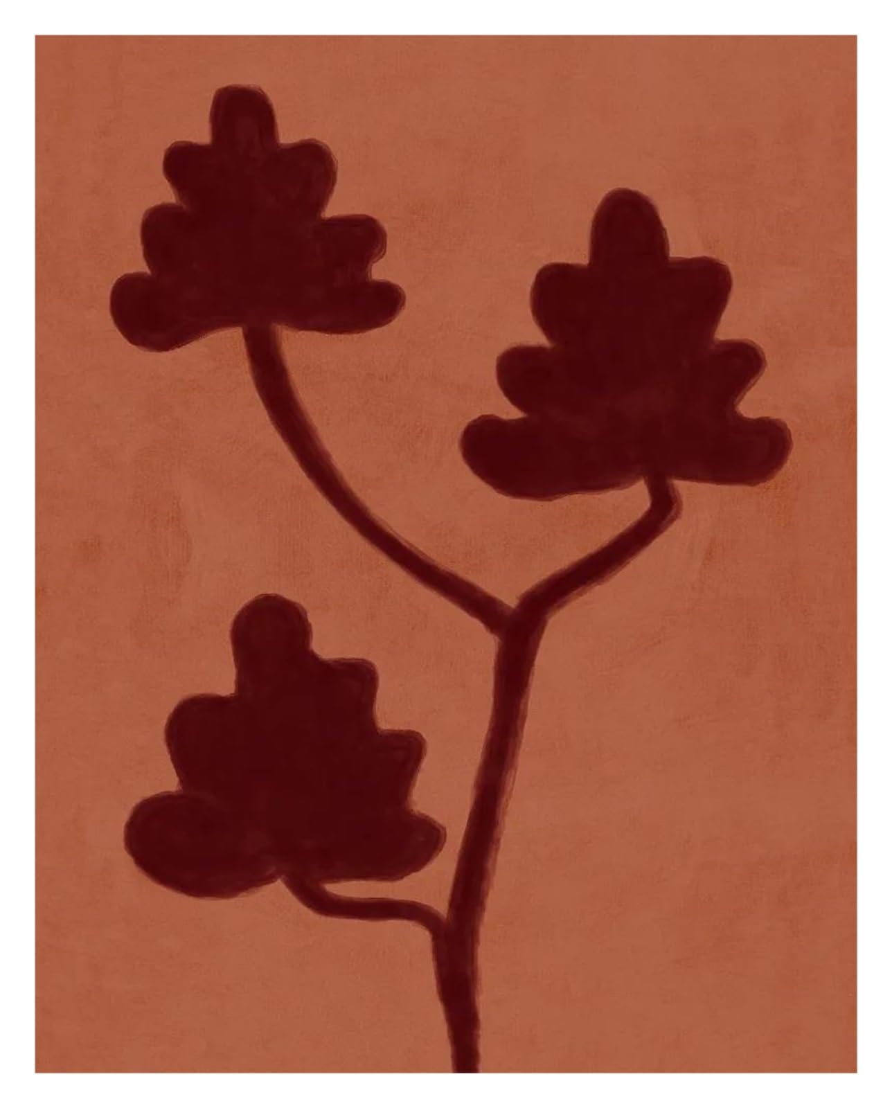 Poster rétro bohème de plantes pour votre salon zen