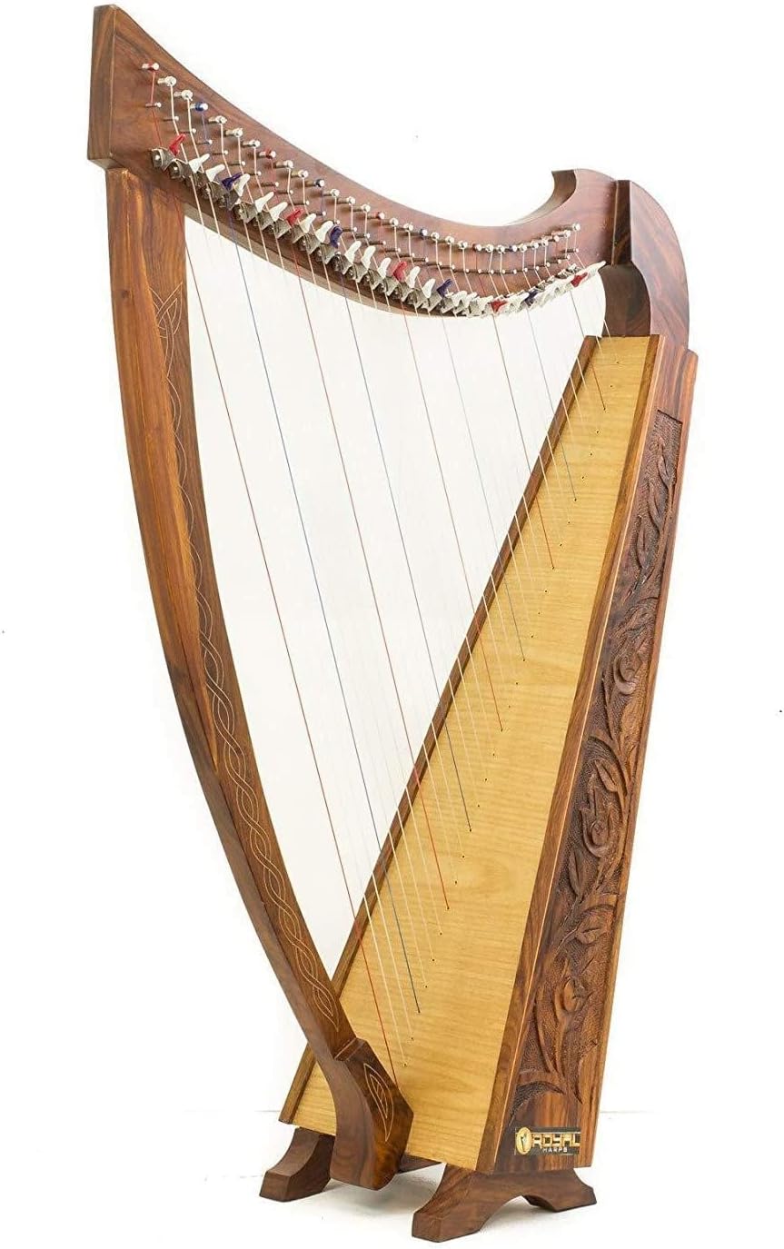 42 INCH TALL Irish Celtic LEVER Harp 32 String Extra
