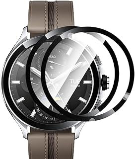 شاشة حماية مرنة من البولي يوريثين المقاوم للحرارة متوافقة مع ساعة شاومي 2 برو - طبقة مركبة منحنية ثلاثية الأبعاد بتغطية كاملة - عبوة من قطعتين