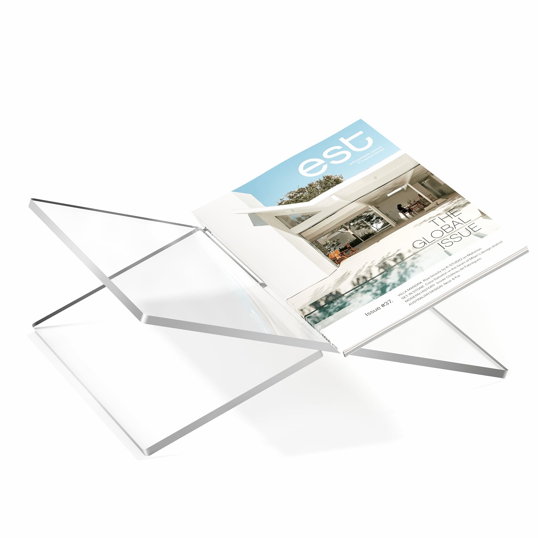 Neatsure Large Acrylic Book Stand, 12.5" x 9.5" x 5”, Quran Holder, Clear Open Bookstand for Display and Reading, Cookbook, Art Book, Bible, Magazine,