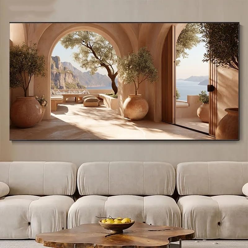 Tableau moderne salon GOSRD 80x160 cm grand mur vide solution - 4