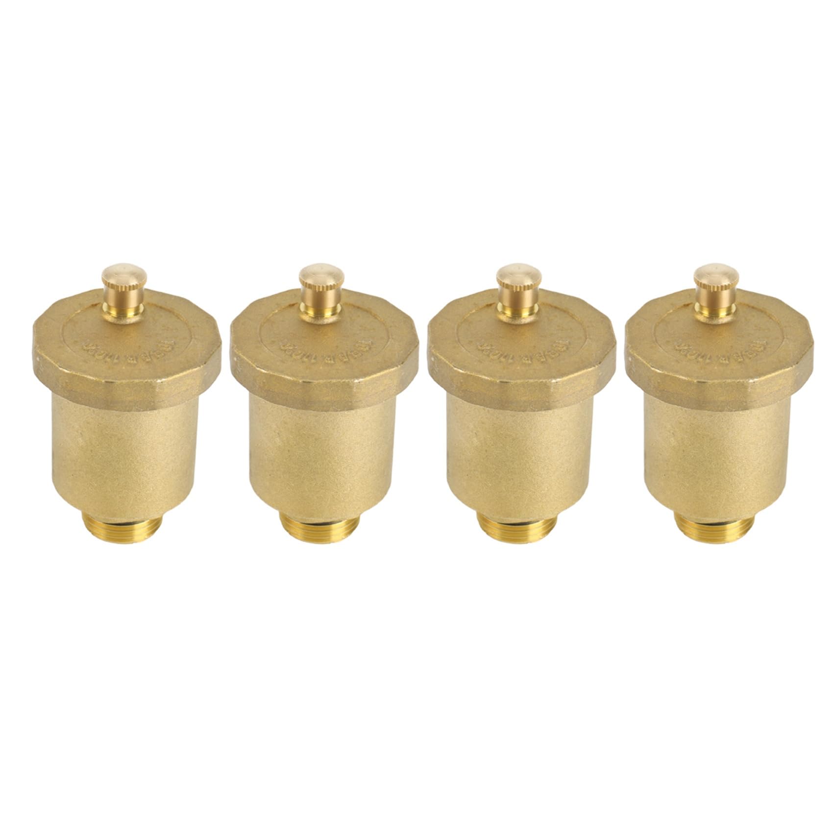 Ctrlzs Men's 4X Brass Automatic Air Vent Valve 1/2 Inch Thread For Solar Water Heater Pressure Relief Valve Tools Air Vent Valve