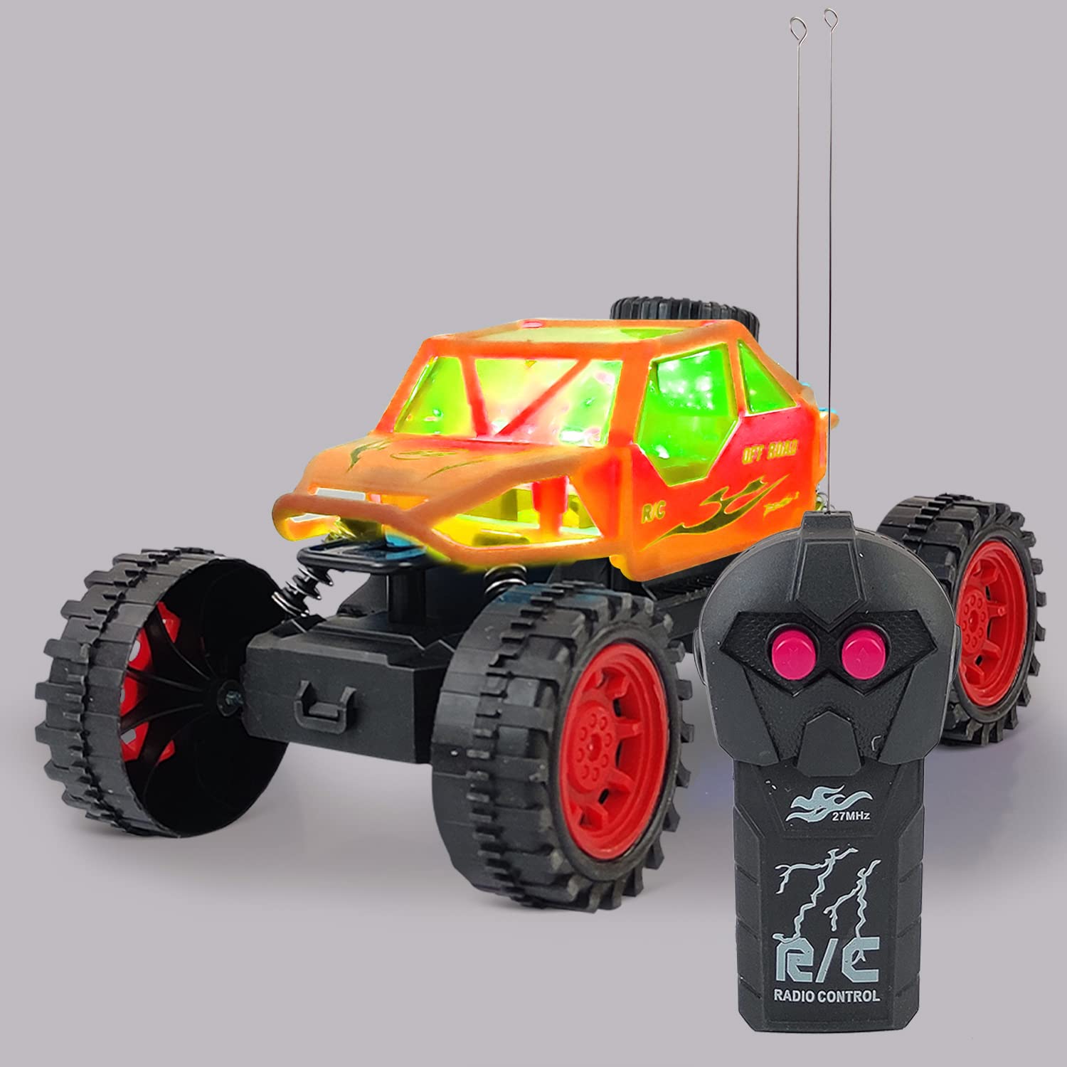 NHR Remote Control Monster Truck Off-Road Speed Jeep Truck with Attractive Lights, Hummer Car, Rock Crawler Climbing Car for 3+ Years (Yellow) (B0C1SVKK45) Amazon Price History, Amazon Price Tracker
