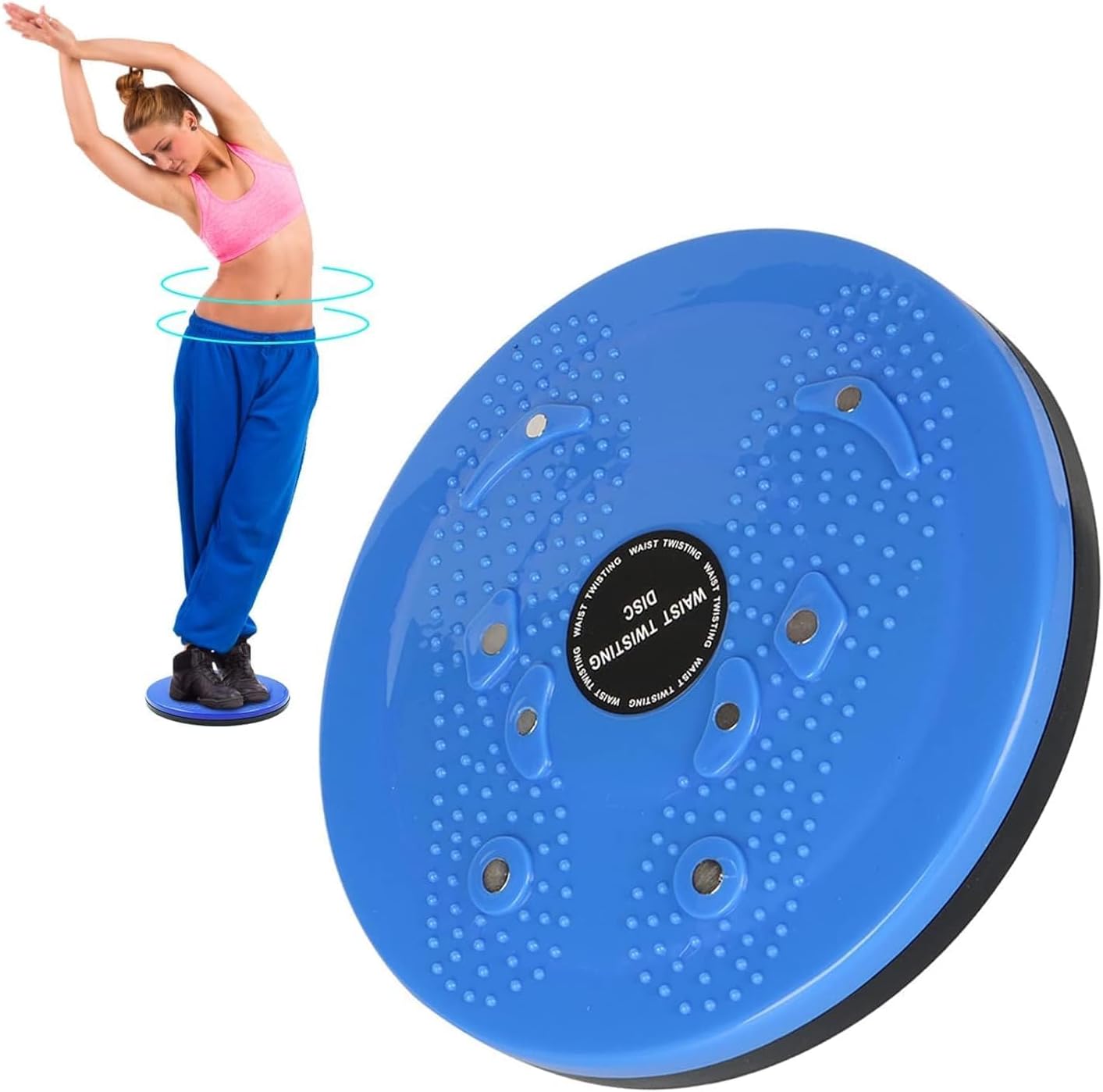 Drumstone 𝟏𝟓 𝐘𝐞𝐚𝐫𝐬 𝐆𝐮𝐚𝐫𝐚𝐧𝐭𝐞𝐞 Tummy twister acupressure disk ABS body exercise board for figure tone up waist workout and weight management for home use