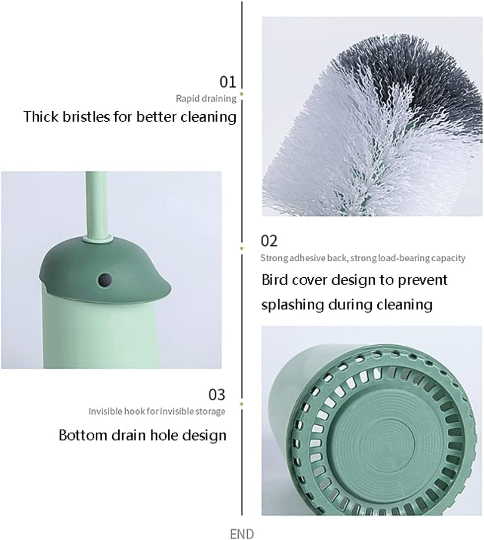 Szczotka toaletowa Set van 2 toiletborstels met voet Toiletpotborstel en standaard, schone afvoer Toiletreinigerborstel Huistoiletwasser Moda