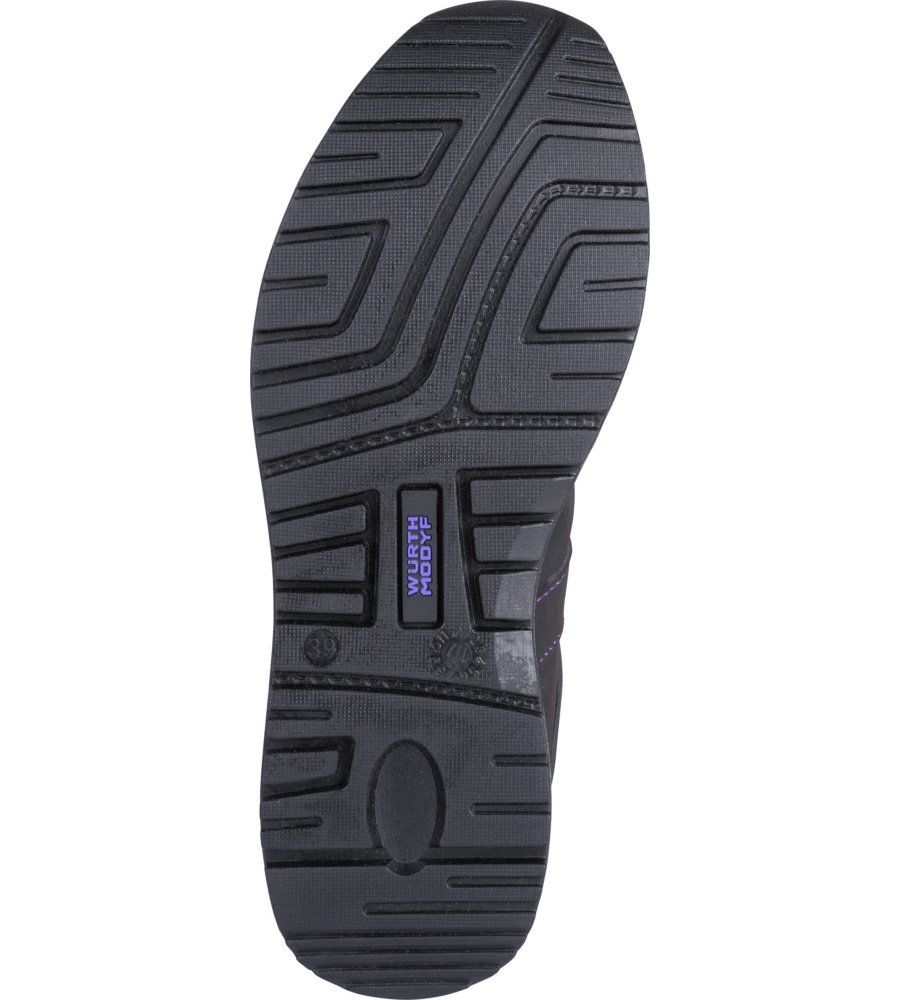 WüRTH MODYF Chaussures de sécurité Montantes Femme Carina S3 Noires/Violettes