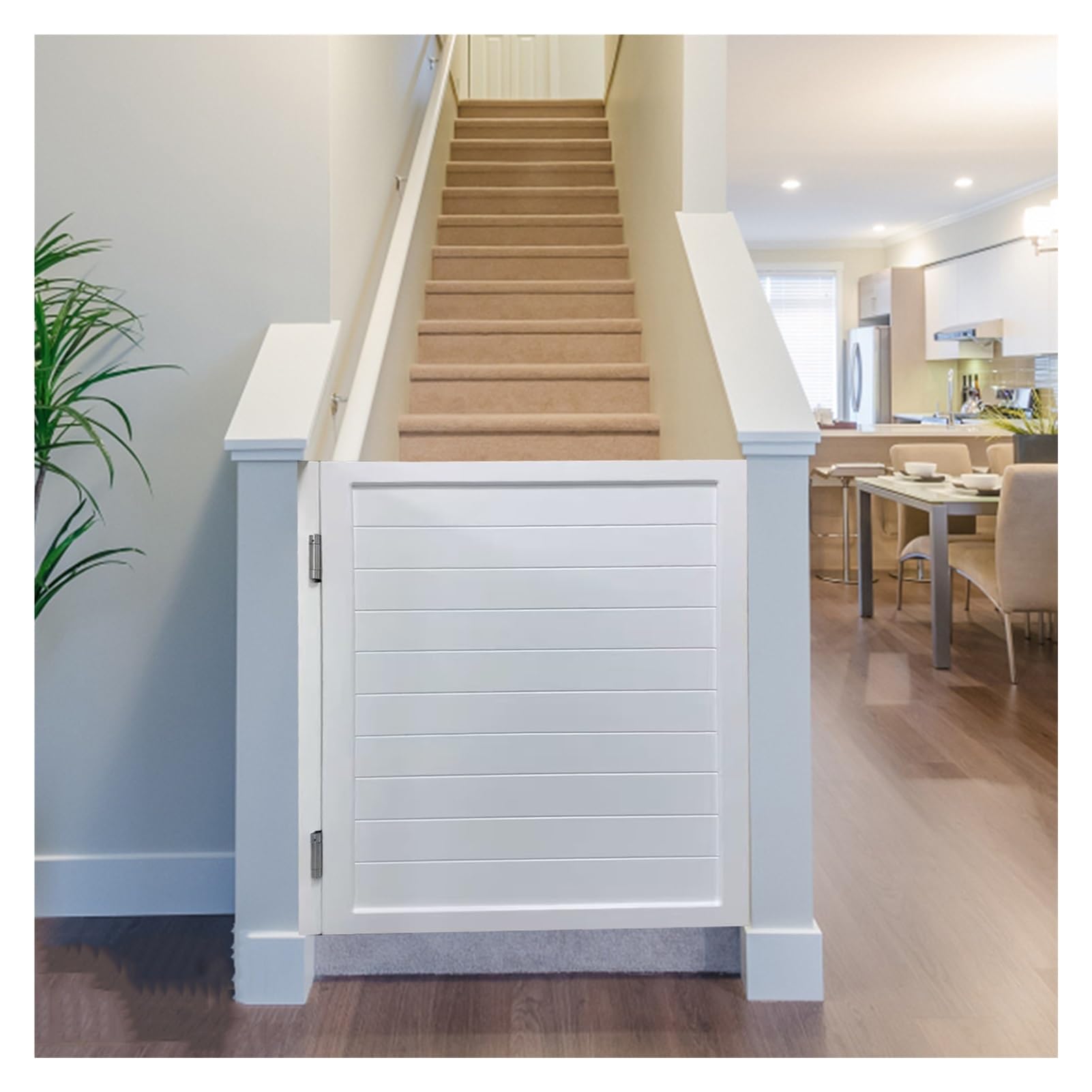 Saloon Porte Battante, Anti-Fissuration Fermeture Automatique Saloon Porte, Style Western Porte Cowboy Porte Séparation pour Escalier Salle De Bain Cuisine