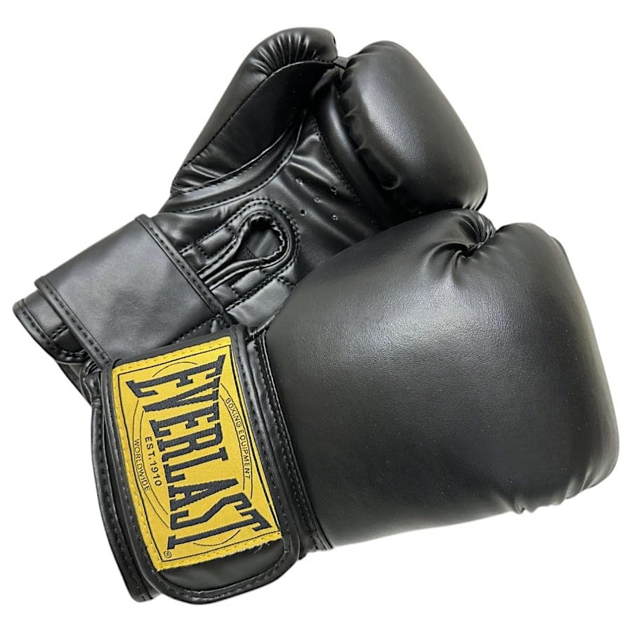 Everlast 1910 Classic Training Gloves (Black, 12oz), Training