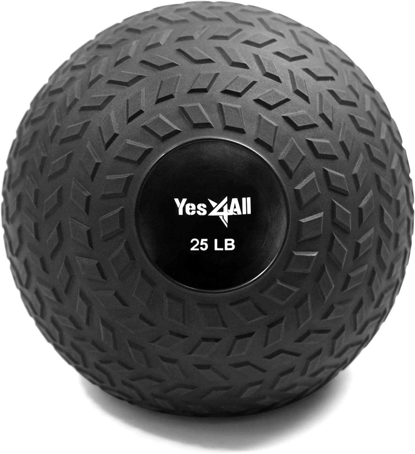 Yes4All 25 lbs Slam Ball, Medicine Ball for Strength and Crossfit Workout – Fitness Exercise Ball with Grip Tread & Durable Rubber Shell (25 lbs, Black) : Sports & Outdoors