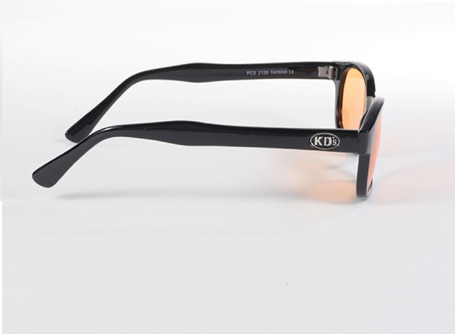 Lunettes De Soleil KD's 200 UV400 - Monture écaille De Tortue - Branches Fines Pour Casque (moto, Vélo, Ski) - Taille Originale