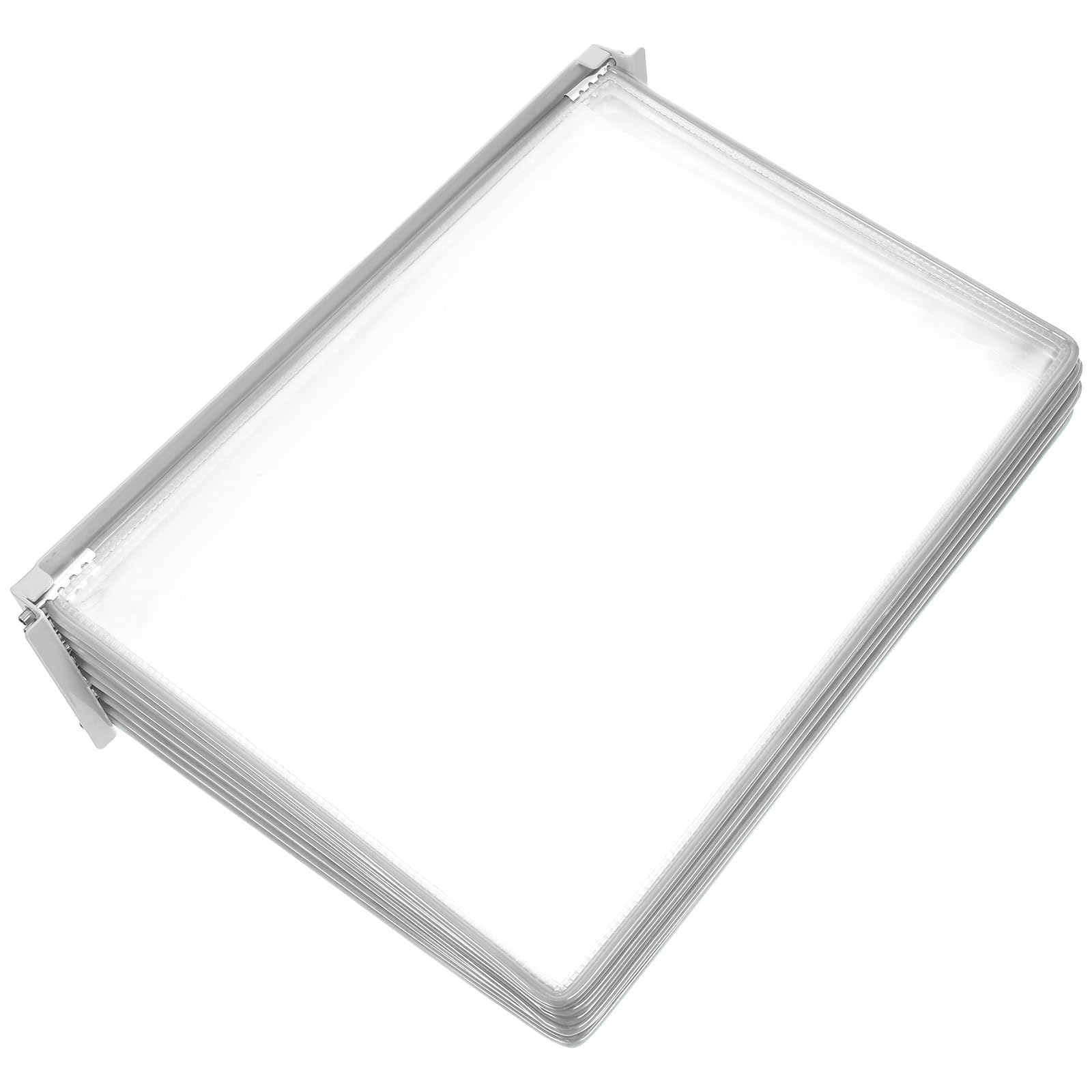 jojofuny Wandmontierter Klappordner A4 aus Metall und Pvc mit 10 Seiten Flip für Büro und Tägliche Arbeitsorganisation Einfacher Aufbau und Platzsparend